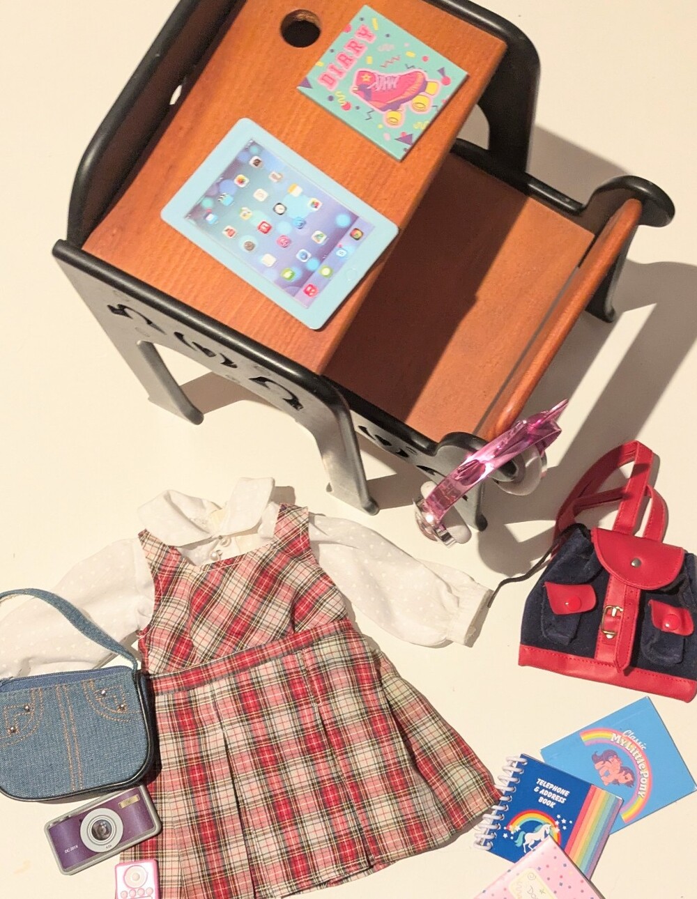 American Girl Fit Other Brand School Lot, Molly School Dress Reproduction